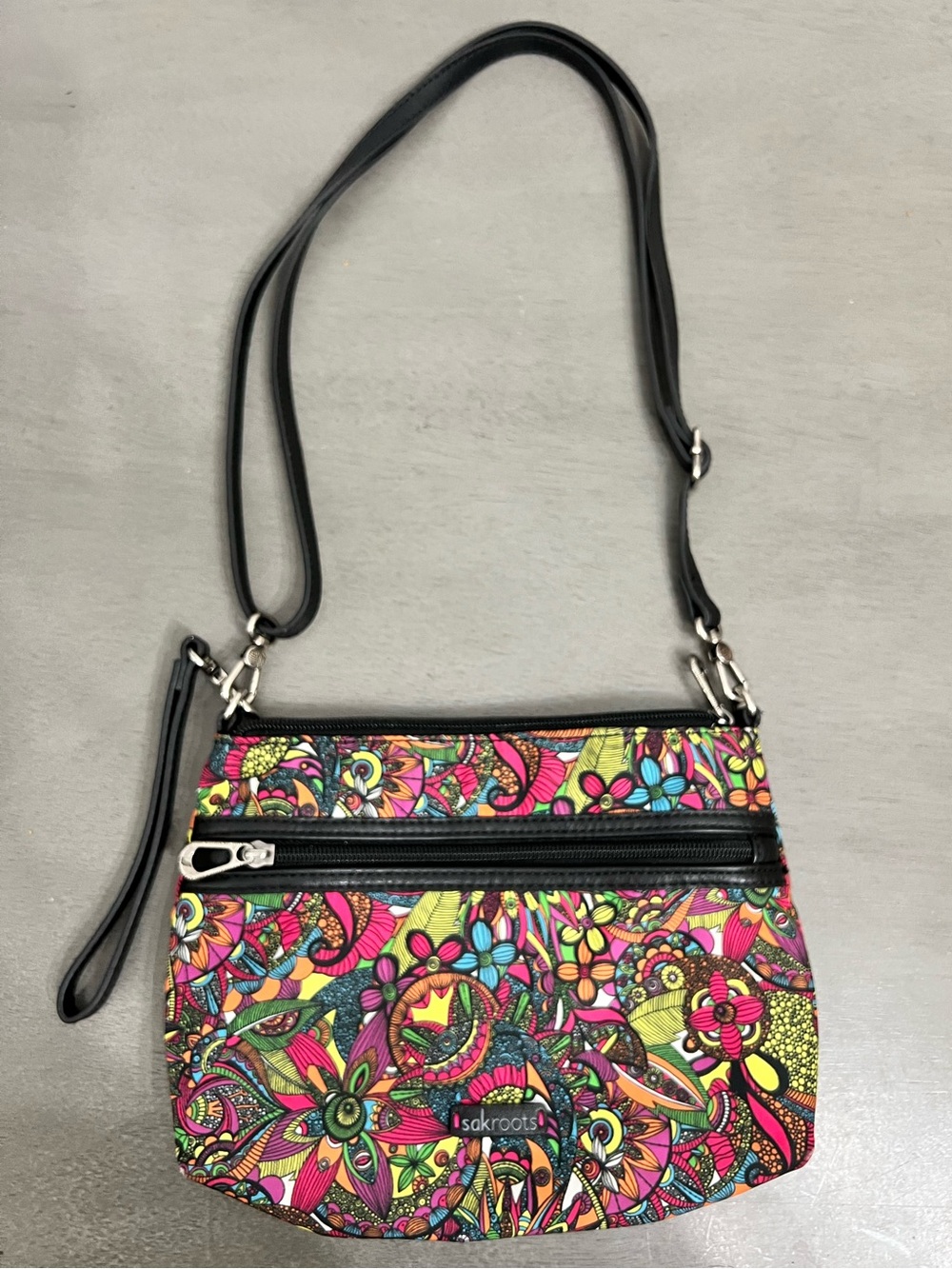 Sakroots colorful crossbody bag